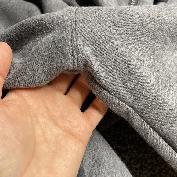 Under Armor Grey Hooded Loose Fit Sweatshirt Large - Picture 6 of 6